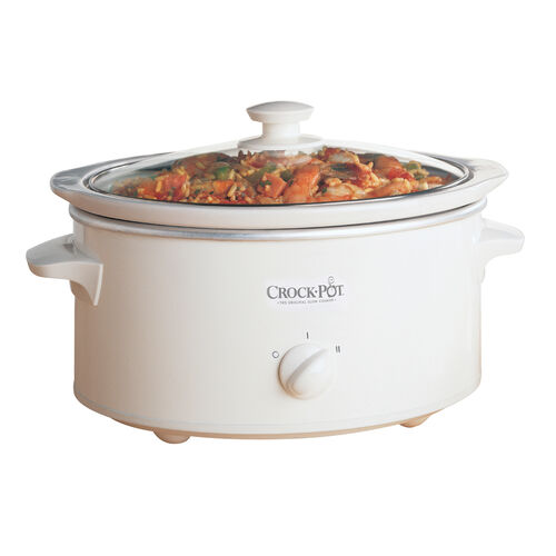 CrockPot® 3.5Qt. Oval Manual Slow Cooker, White 3735WN033 CrockPot