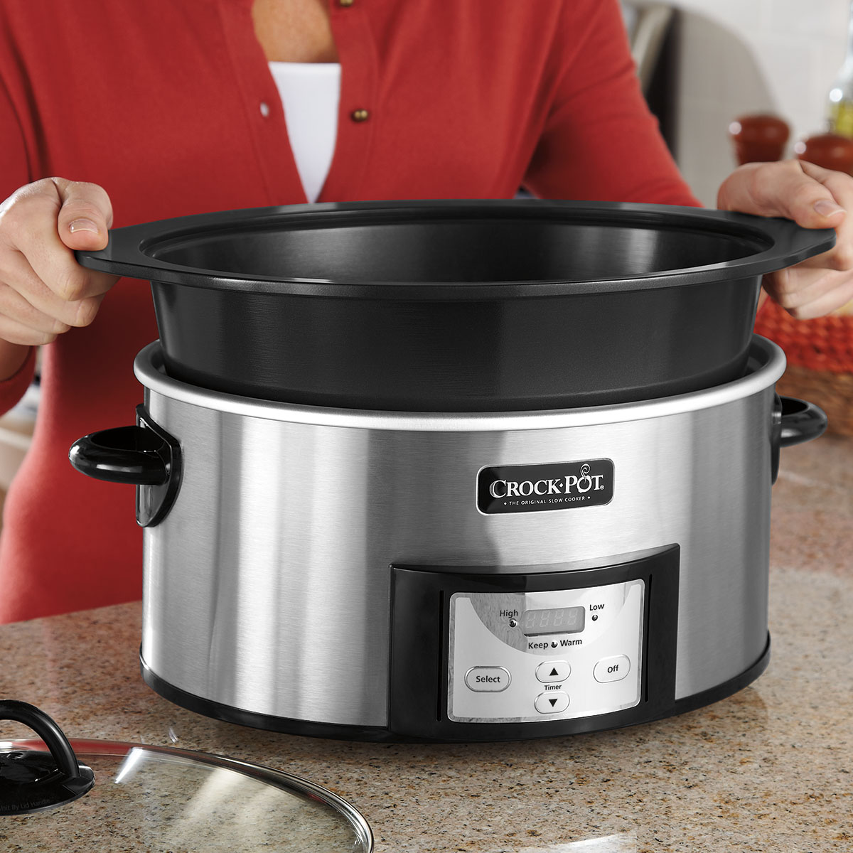 CrockPot® 6Quart Slow Cooker with StovetopSafe Cooking Pot SCCPVI600