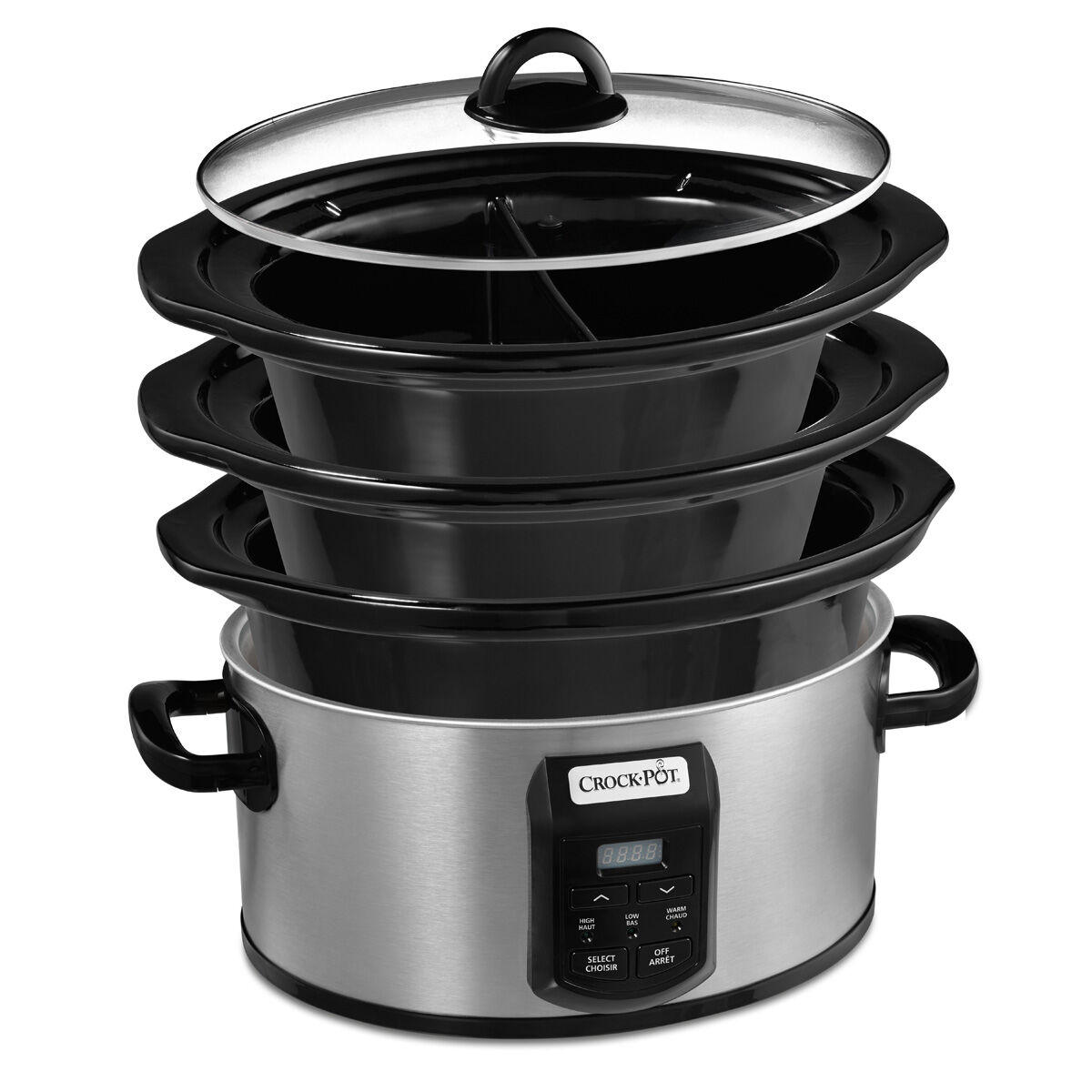 Crock Pot Choose A Crock 2 4 6 Qt. Oval Programmable Slow Cooker Stainless SCCPVS642S 033 Crock Pot Canada