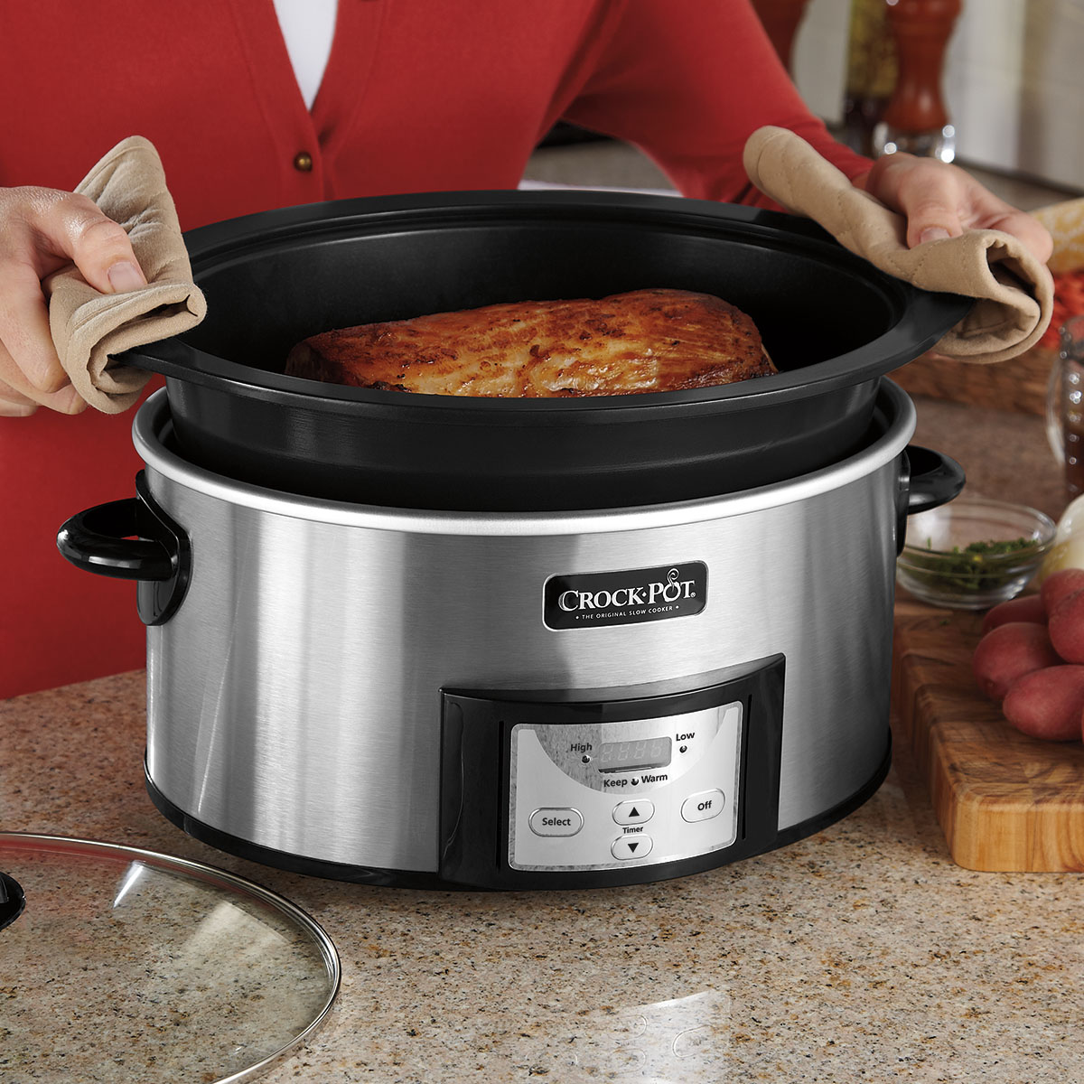 Crock-Pot® 6-Quart Slow Cooker with Stovetop-Safe Cooking Pot Crock-Pot® 6-Quart Slow Cooker with Stovetop-Safe Cooking Pot