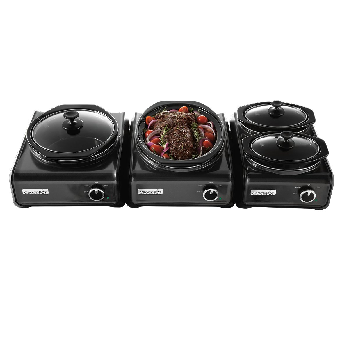 CrockPot® Hook Up™ 3.5 Quart Connectable Entertaining System, Charcoal SCCPMD3CH033 Crock