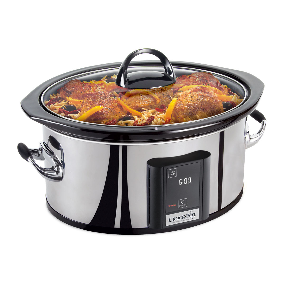CrockPot® 6.5Qt. Oval Countdown Touchscreen Programmable Slow Cooker