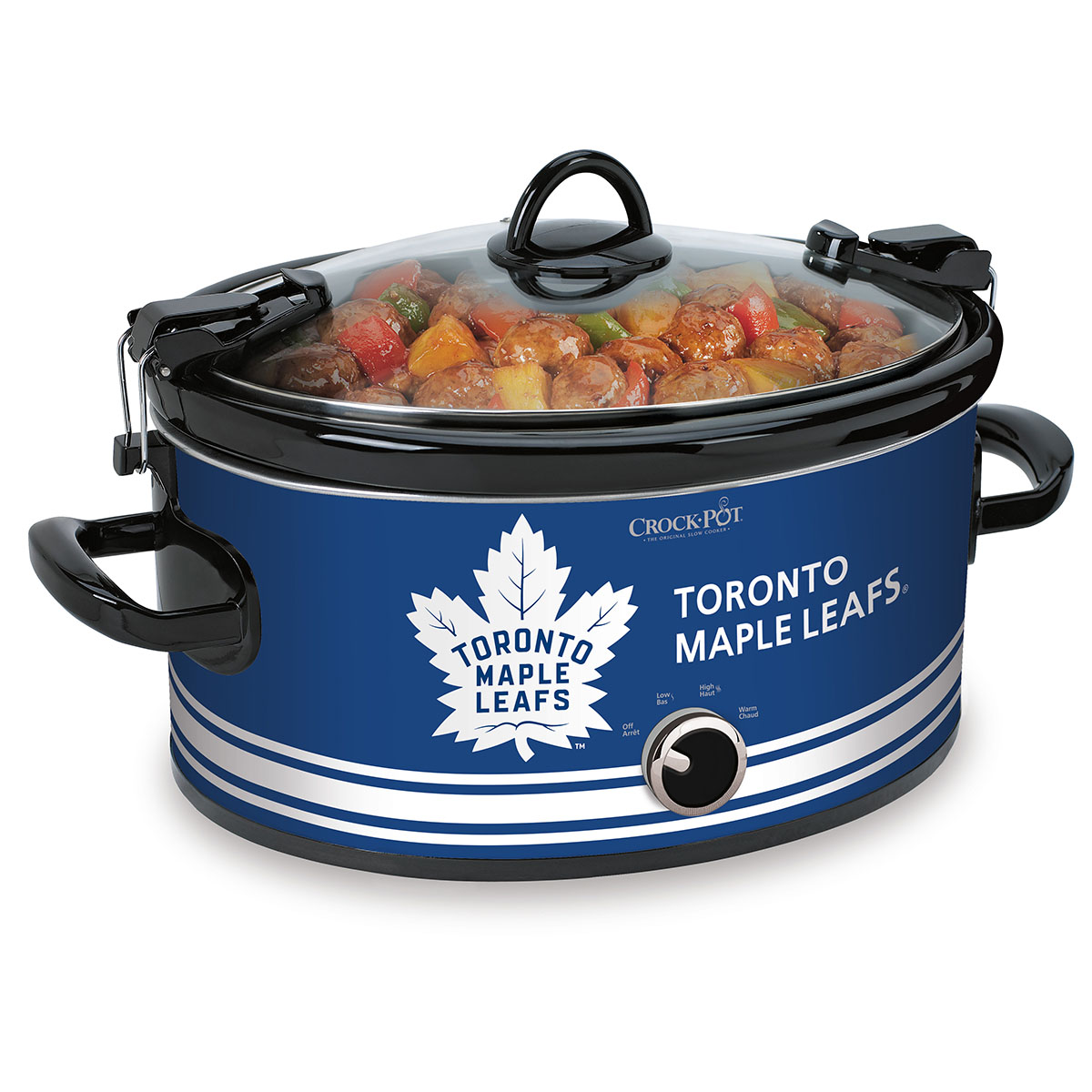 Crock-Potᴹᴰ LNHᴹᴰ Cook & Carryᴹᶜ Mijoteuse manuelle portable, Maple Leafsᴹᴰ de Toronto Crock-Potᴹᴰ LNHᴹᴰ Cook & Carryᴹᶜ Mijoteuse manuelle portable, Maple Leafsᴹᴰ de Toronto