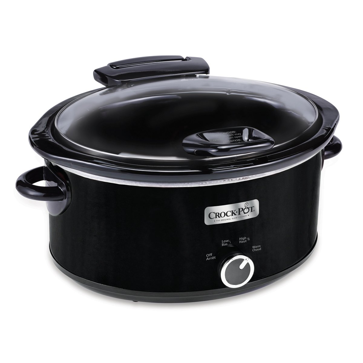 Crock Pot 6qt Oval Manual Slow Cooker With Hinged Lid Black Ice Sccpvm600hbi 033 Crock Pot Canada