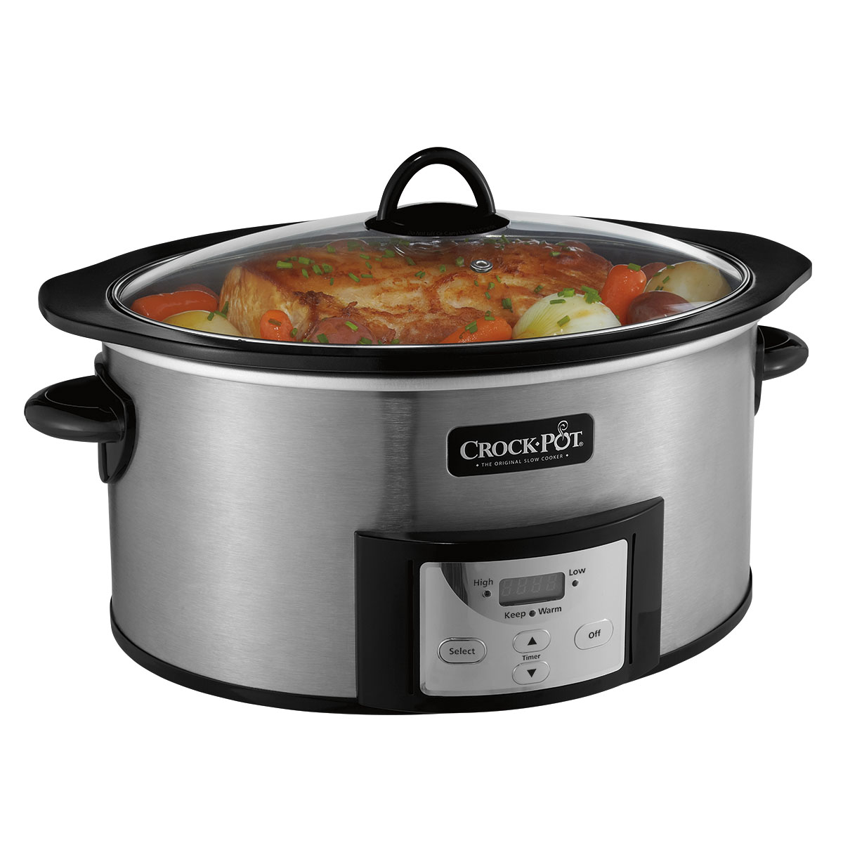 Crock-Pot® 6-Quart Slow Cooker with Stovetop-Safe Cooking Pot SCCPVI600 ...