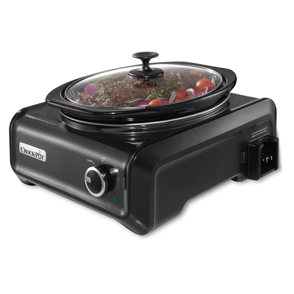 Crock-Pot® Hook Up™ 3.5 Quart Connectable Entertaining System, Charcoal Crock-Pot® Hook Up™ 3.5 Quart Connectable Entertaining System, Charcoal