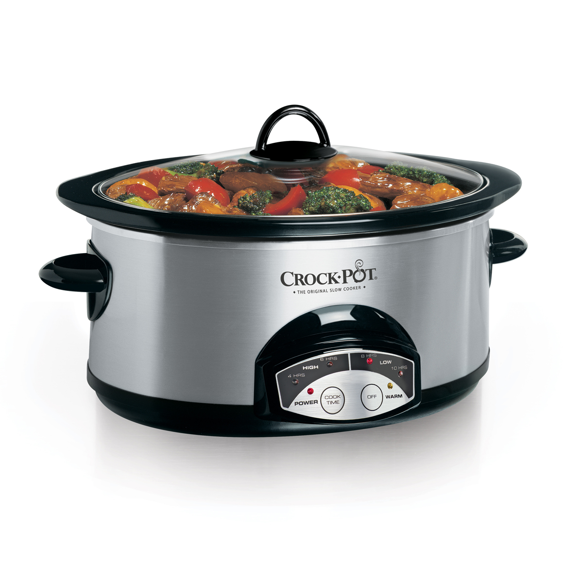 Crock-Pot Smart-Pot 6 Quart Programmable Slow Cooker with Timer, Food  Warmer, Brushed Stainless Steel (SCCPVP600-S)