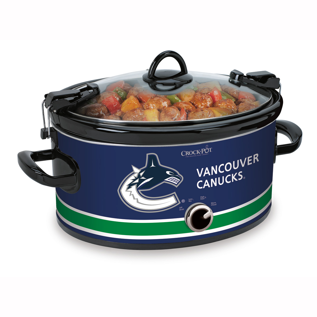 Crock-Pot® NHL® 6Qt Oval Manual Cook & Carry™ Slow Cooker, Vancouver Canucks® Crock-Pot® NHL® 6Qt Oval Manual Cook & Carry™ Slow Cooker, Vancouver Canucks®